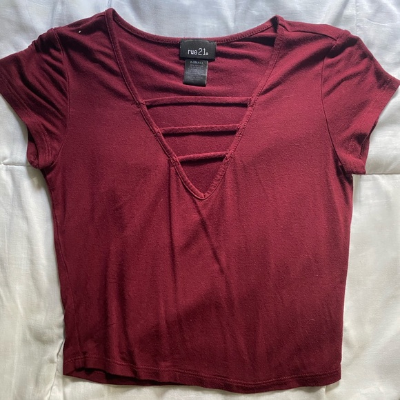 Red Crop Top - Picture 1 of 3